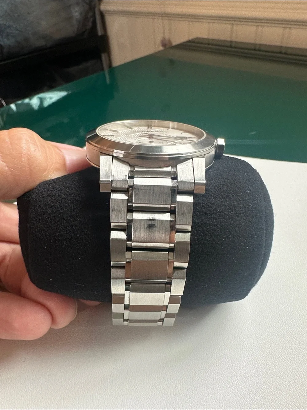 Burberry Men's Chronograph The City Silver 42mm Watch